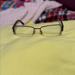 Stylish Black and Gold Gucci Reading Glasses